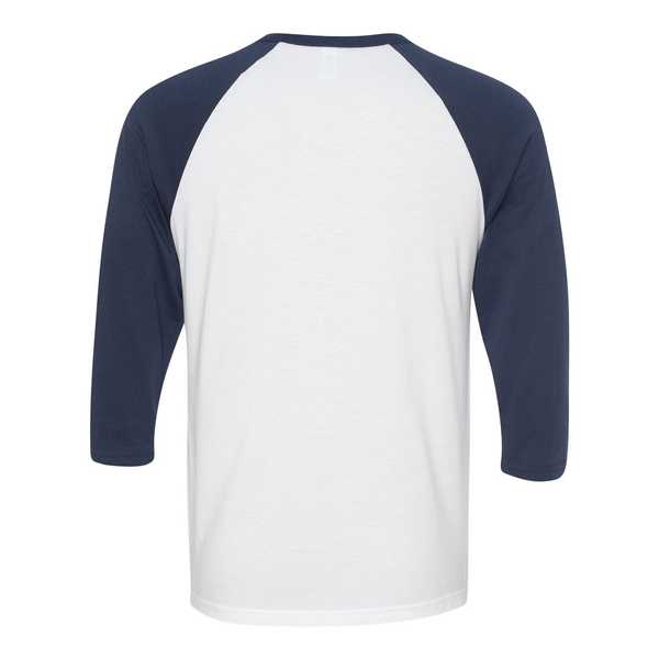 Bella + Canvas® Poly Cotton Unisex Baseball 3/4-Sleeve Tee