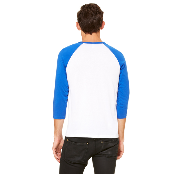 Bella + Canvas® Poly Cotton Unisex Baseball 3/4-Sleeve Tee
