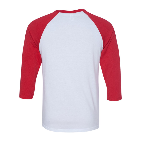 Bella + Canvas® Poly Cotton Unisex Baseball 3/4-Sleeve Tee