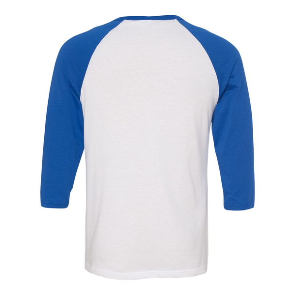 Bella + Canvas® Poly Cotton Unisex Baseball 3/4-Sleeve Tee
