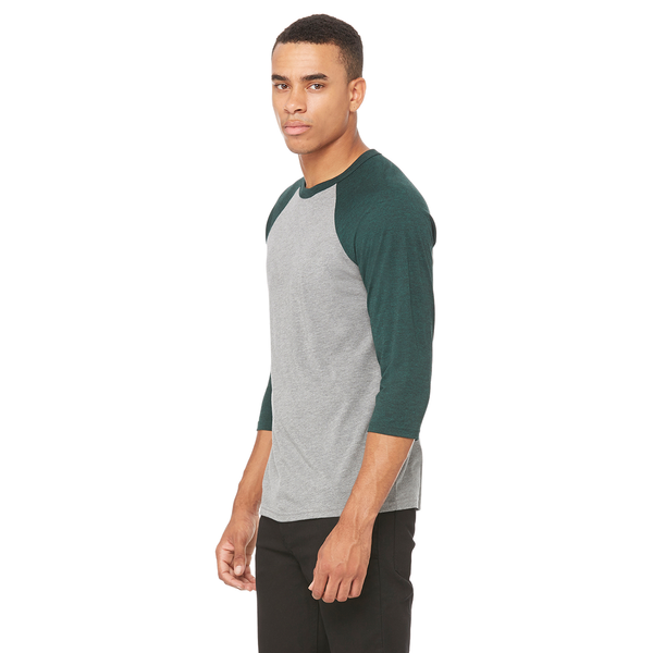 Bella + Canvas® Triblend Unisex Baseball 3/4-Sleeve Tee
