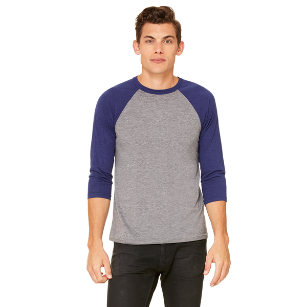 Bella + Canvas® Triblend Unisex Baseball 3/4-Sleeve Tee