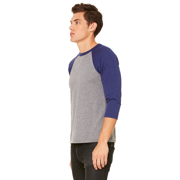 Bella + Canvas® Triblend Unisex Baseball 3/4-Sleeve Tee