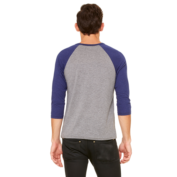 Bella + Canvas® Triblend Unisex Baseball 3/4-Sleeve Tee