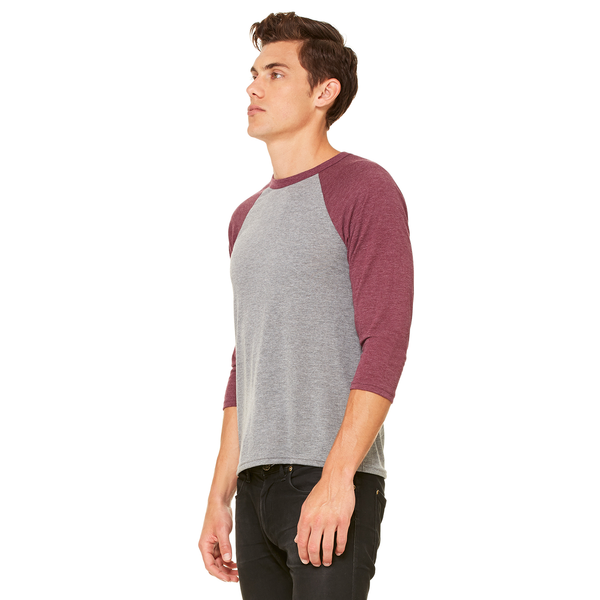 Bella + Canvas® Triblend Unisex Baseball 3/4-Sleeve Tee