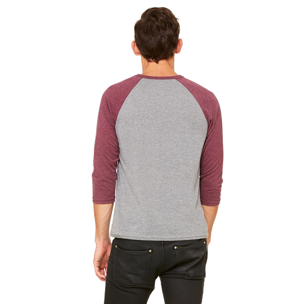 Bella + Canvas® Triblend Unisex Baseball 3/4-Sleeve Tee