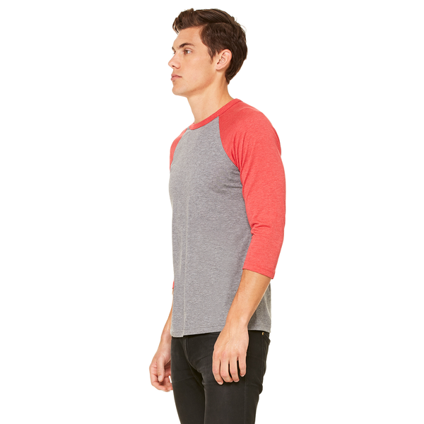 Bella + Canvas® Triblend Unisex Baseball 3/4-Sleeve Tee
