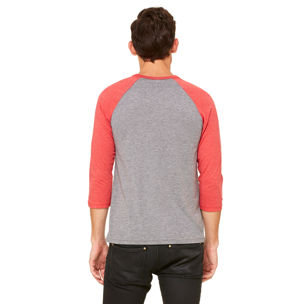 Bella + Canvas® Triblend Unisex Baseball 3/4-Sleeve Tee