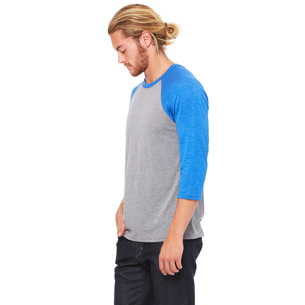 Bella + Canvas® Triblend Unisex Baseball 3/4-Sleeve Tee