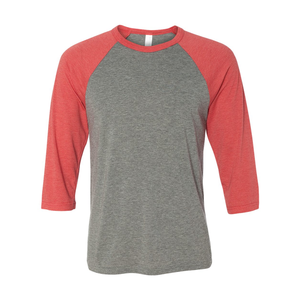 Bella + Canvas® Triblend Unisex Baseball 3/4-Sleeve Tee