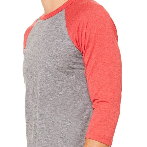 Bella + Canvas® Triblend Unisex Baseball 3/4-Sleeve Tee