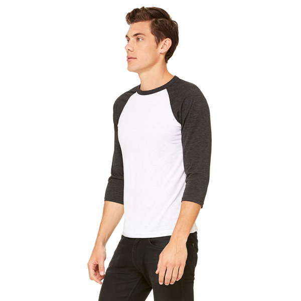 Bella + Canvas® Triblend Unisex Baseball 3/4-Sleeve Tee