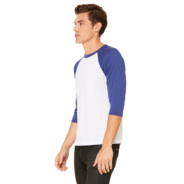Bella + Canvas® Triblend Unisex Baseball 3/4-Sleeve Tee