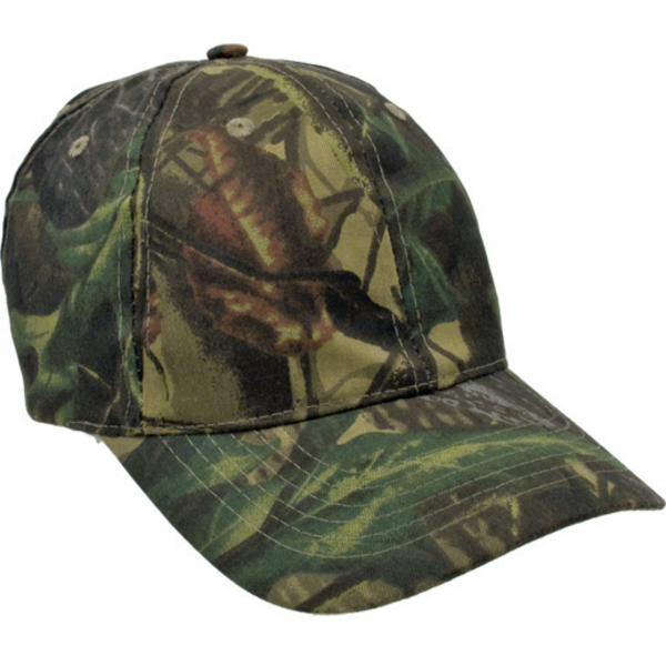 Forest Camouflage Cotton Twill Unconstructed Cap