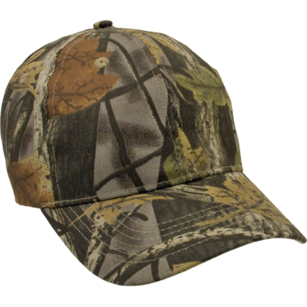 Nature Camouflage Cotton Twill Unconstructed Cap