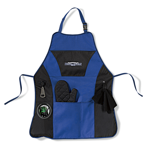 Grill Master Apron Kit with Mitt, Towel & Opener