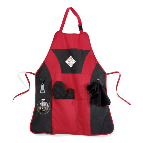 Grill Master Apron Kit with Mitt, Towel & Opener