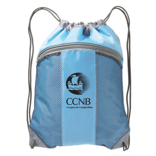 Leader 210D Polyester Drawstring Backpack