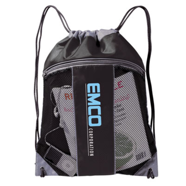 Leader 210D Polyester Drawstring Backpack