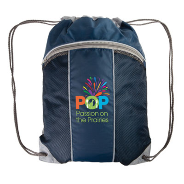 Leader 210D Polyester Drawstring Backpack