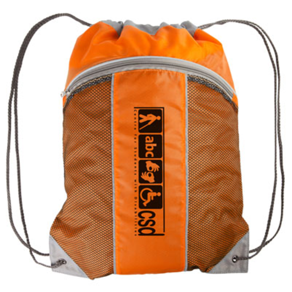 Leader 210D Polyester Drawstring Backpack