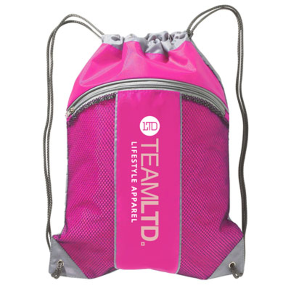 Leader 210D Polyester Drawstring Backpack