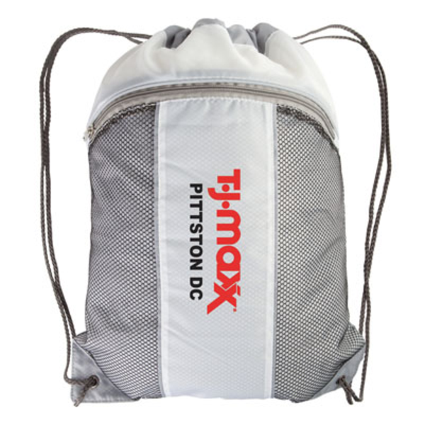 Leader 210D Polyester Drawstring Backpack