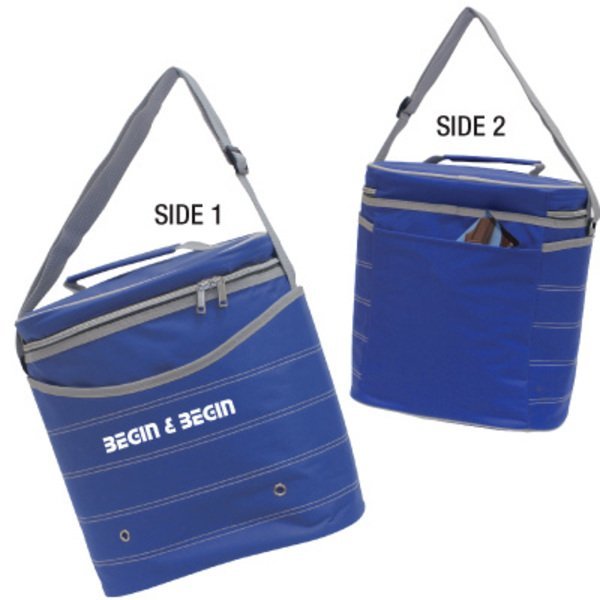 Zebra Striped Polyester Cooler Bag