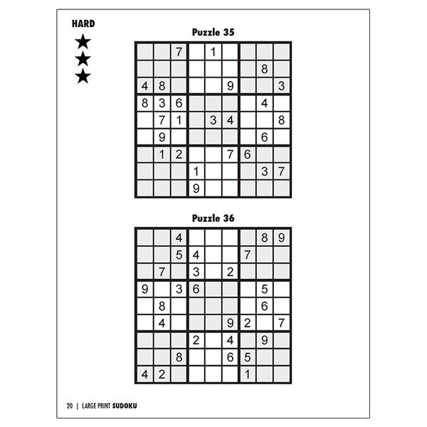Hard Sudoku Puzzles and Solution: suduko lover - Sudoku Hard difficulty for  Senior, mom, dad Large Print ( Sudoku Brain Games Puzzles Book Large Print  (Large Print / Paperback)