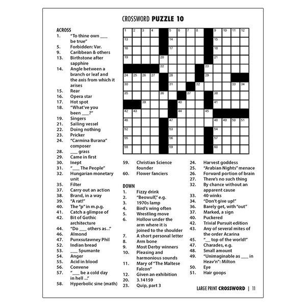 Large Print Crossword Puzzle Book - Vol. 2 | Foremost ...