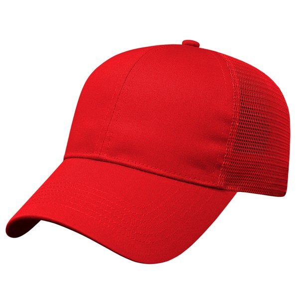 Value Cotton Twill Constructed Cap with Mesh Back