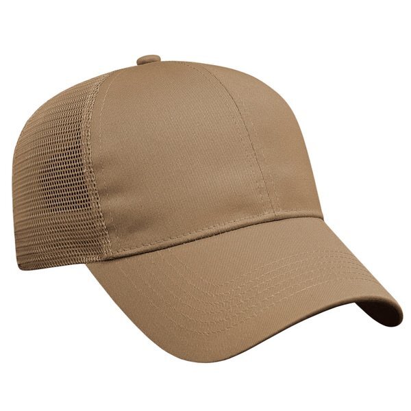 Value Cotton Twill Constructed Cap with Mesh Back