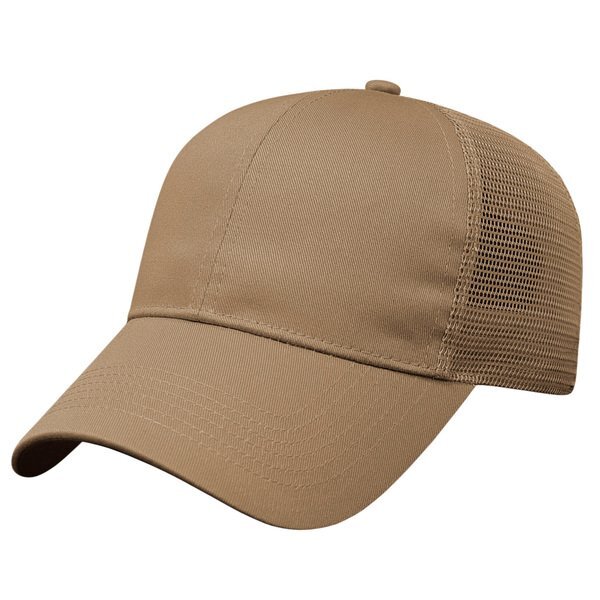 Value Cotton Twill Constructed Cap with Mesh Back