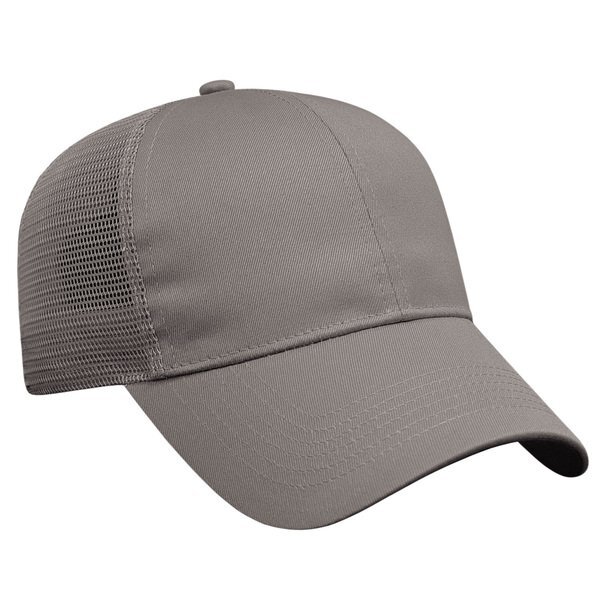 Value Cotton Twill Constructed Cap with Mesh Back
