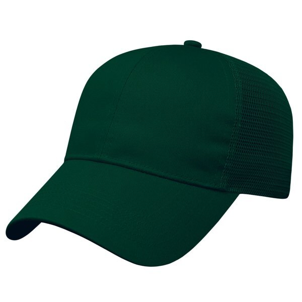 Value Cotton Twill Constructed Cap with Mesh Back