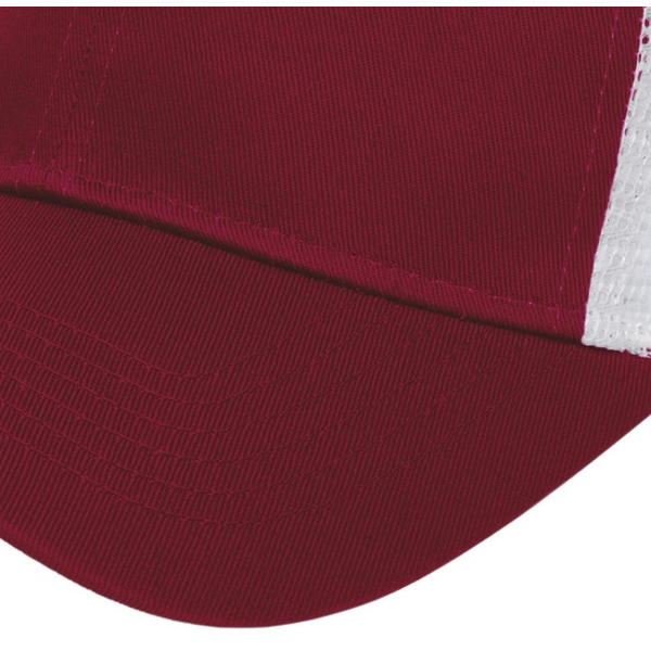 Value Two Tone Cotton Twill Constructed Cap with Mesh Back