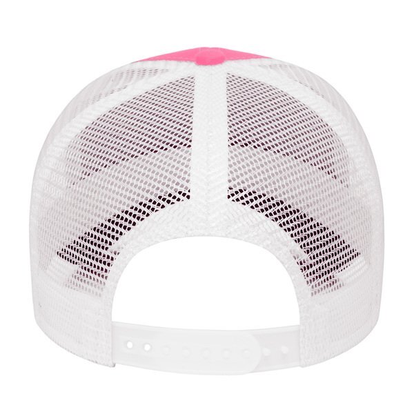 Value Two Tone Cotton Twill Constructed Cap with Mesh Back