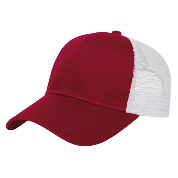 Value Two Tone Cotton Twill Constructed Cap with Mesh Back