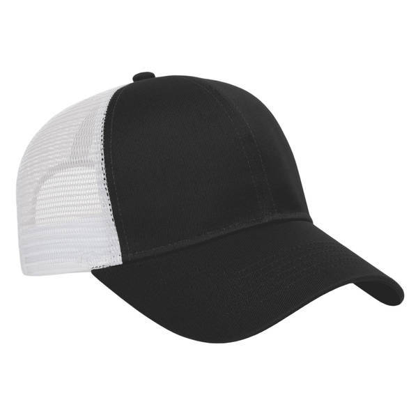 Value Two Tone Cotton Twill Constructed Cap with Mesh Back