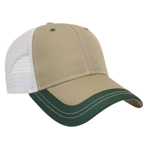 Value Two Tone Polyester Constructed Cap with Mesh Back