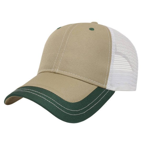 Value Two Tone Polyester Constructed Cap with Mesh Back
