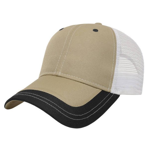 Value Two Tone Polyester Constructed Cap with Mesh Back