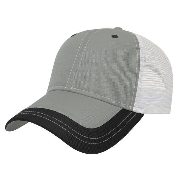 Value Two Tone Polyester Constructed Cap with Mesh Back