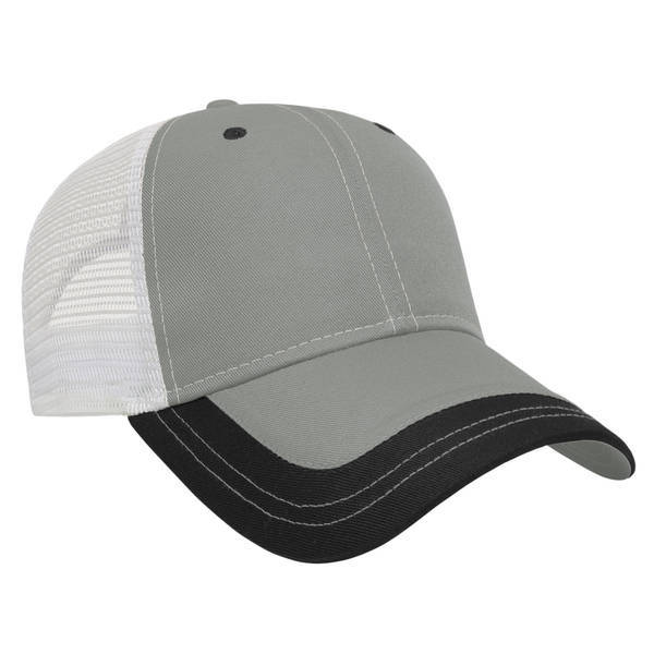 Value Two Tone Polyester Constructed Cap with Mesh Back
