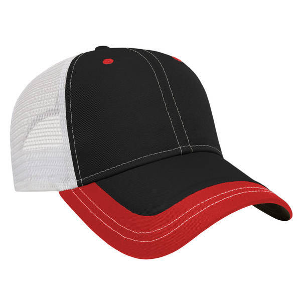 Value Two Tone Polyester Constructed Cap with Mesh Back