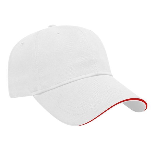 Value Brushed Cotton Twill Constructed Sandwich Cap