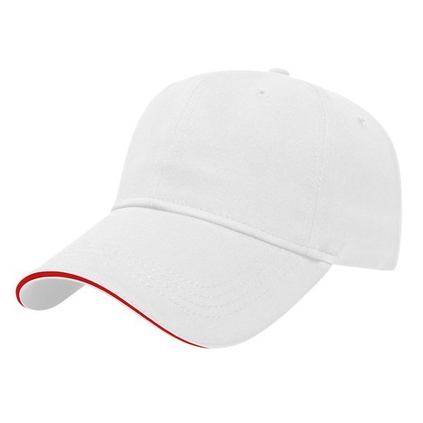 Value Brushed Cotton Twill Constructed Sandwich Cap
