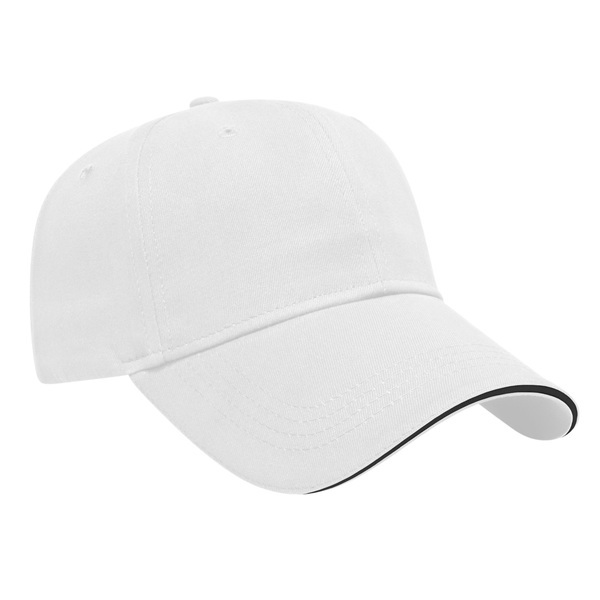 Value Brushed Cotton Twill Constructed Sandwich Cap