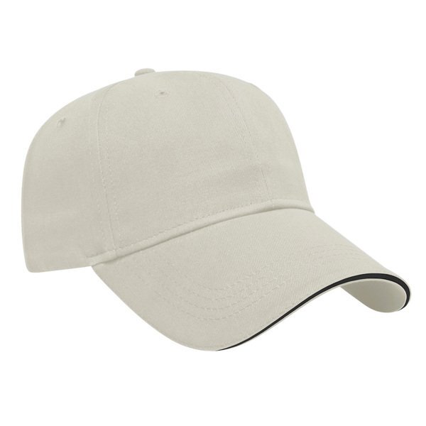 Value Brushed Cotton Twill Constructed Sandwich Cap