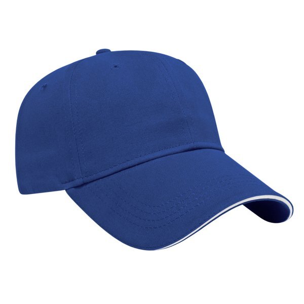 Value Brushed Cotton Twill Constructed Sandwich Cap